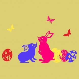 Húsvéti nyúlak és tojások