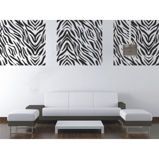 Zebra mintás falikép